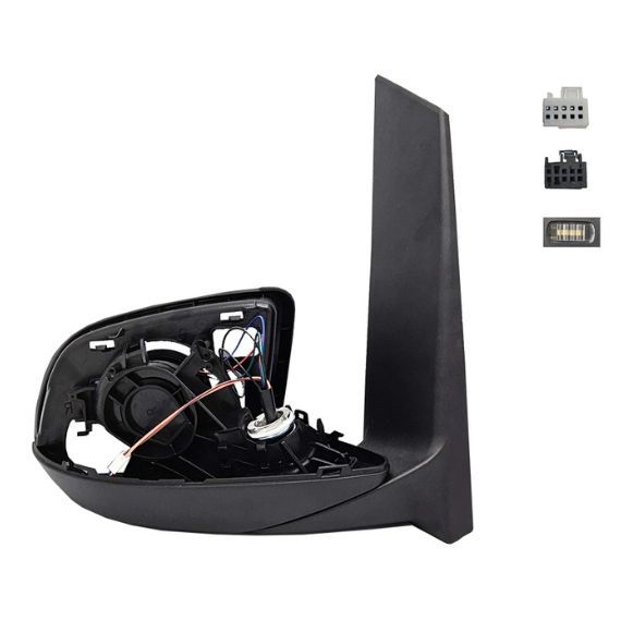 Corps rétroviseur électrique droit, chauffant, rabattable, courtoisie, mémoire, side, électrochrome (20 broches) MERCEDES-VITO pour MERCEDES VITO  pour MERCEDES VITO
