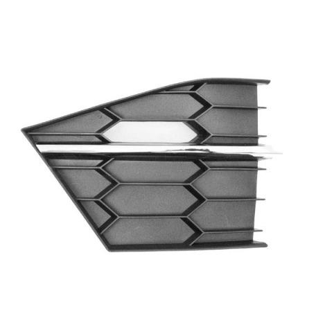 Accéder à la pièce Grille pare-chocs gauche, noire, moulure chromée