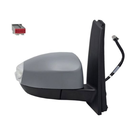 Accéder à la pièce Rétroviseur électrique droit, convexe, chauffant, apprêté, rabattable, avec pisca, courtoisie (8 broches)
