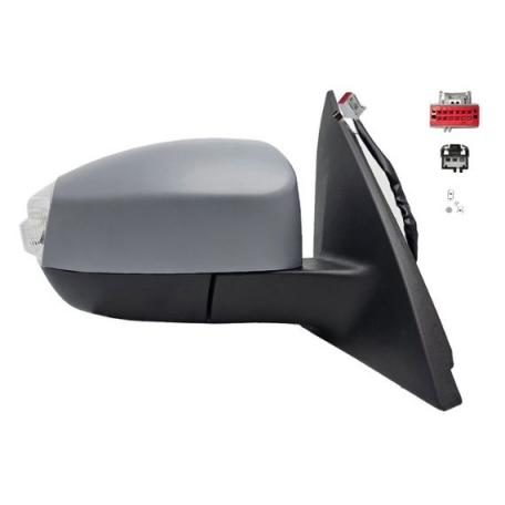 Accéder à la pièce Rétroviseur électrique droit, convexe, chauffant, apprêté, rabattable, avec feu clignotant, courtoisie, mémoire, side (14 broches)
