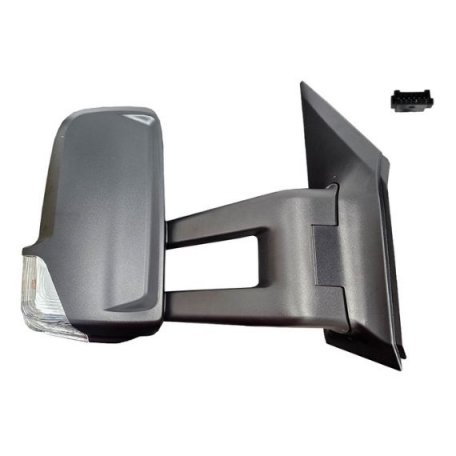 Accéder à la pièce Rétroviseur électrique droit, convexe, angle mort, chauffant, avec feu clignotant (6 broches) (bras moyen)