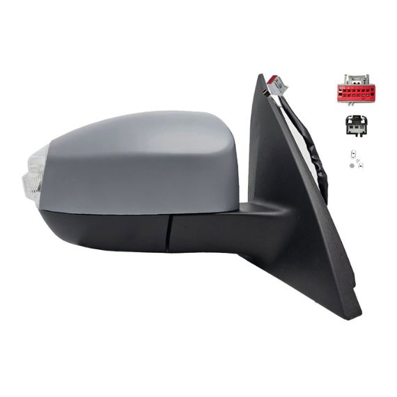 Accéder à la pièce Rétroviseur électrique droit, convexe, chauffant, apprêté, rabattable, avec feu clignotant, courtoisie, side (10 broches)