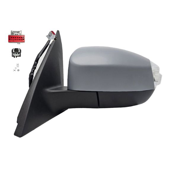 Accéder à la pièce Rétroviseur électrique gauche, asphérique, chauffant, apprêté, rabattable, avec feu clignotant, courtoisie, mémoire, side (14 broches)