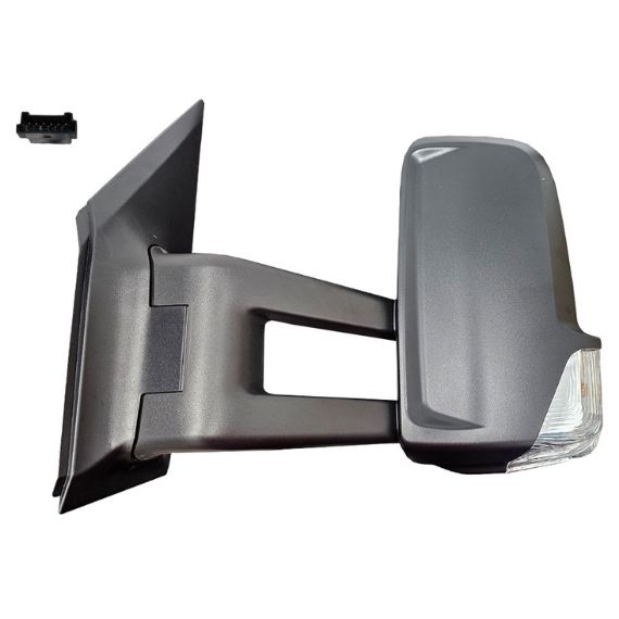 Accéder à la pièce Rétroviseur manuel gauche, convexe, angle mort, avec feu clignotant (2 broches) (Bras moyen)