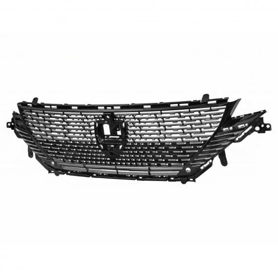 Accéder à la pièce Grille noire brillante, avec inserts chromés, trou chambré