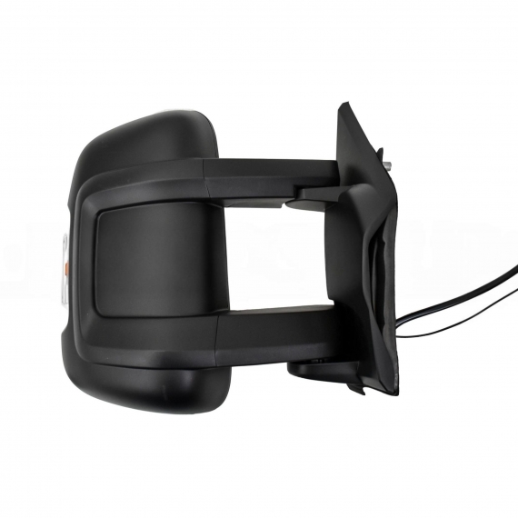 Rétroviseur électrique droit, noir, convexe, chauffant, avec feu clignotant, avec antenne (16W) (bras moyen) (9 broches) CITROEN-JUMPER pour CITROEN JUMPER  pour CITROEN JUMPER