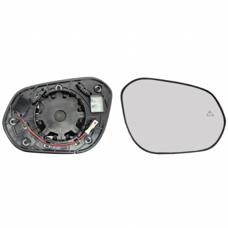 Accéder à la pièce Glace + support rétroviseur droit, convexe, chauffant, side (2 broches)