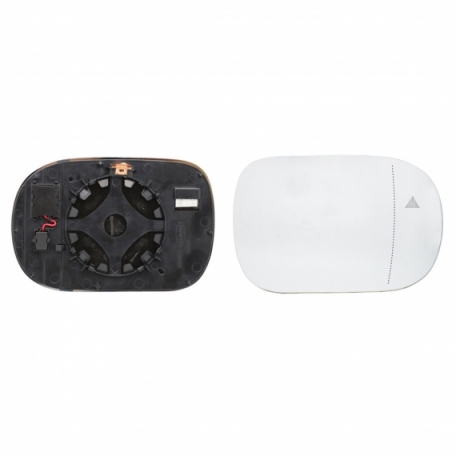 Accéder à la pièce Glace + support rétroviseur droit, asphérique, thermique, side (2 broches)