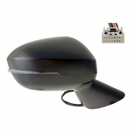 Accéder à la pièce Rétroviseur électrique droit, convexe, chauffant, apprêté, avec feu clignotant (6 broches)