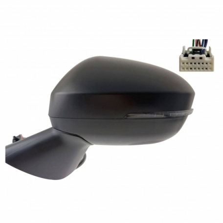 Accéder à la pièce Rétroviseur électrique gauche, convexe, chauffant, apprêté, rabattable, avec feu clignotant (8 broches)
