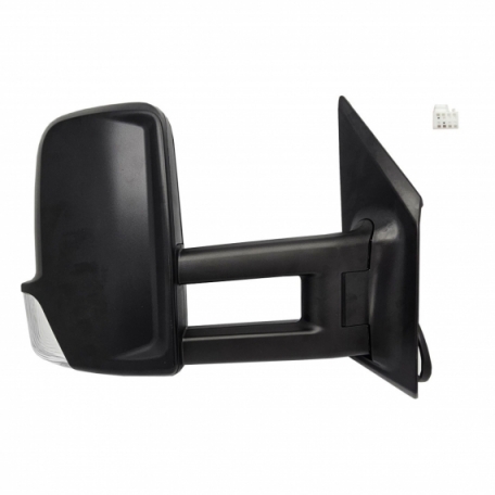 Accéder à la pièce Rétroviseur manuel droit, convexe, avec feu clignotant (2 broches) (Bras long)