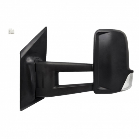 Accéder à la pièce Rétroviseur manuel gauche, convexe, avec feu clignotant (2 broches) (Bras long)