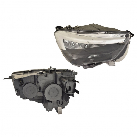 Accéder à la pièce Phare manuel et électrique droit, H1+H7 (moteur)