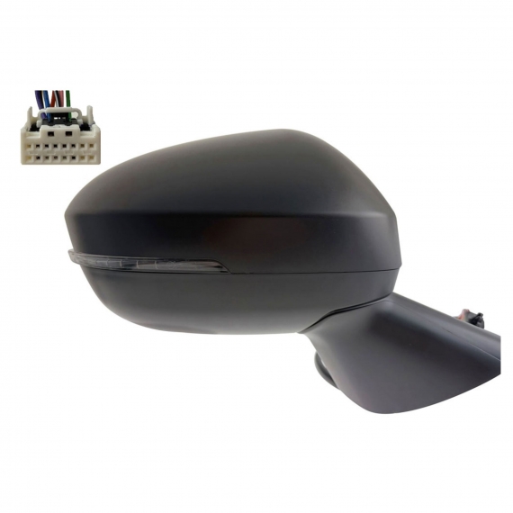 Accéder à la pièce Rétroviseur électrique droit, convexe, chauffant, apprêté, rabattable, avec feu clignotant (8 broches)