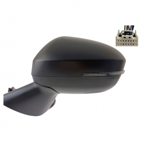 Accéder à la pièce Rétroviseur électrique gauche, convexe, chauffant, apprêté, rabattable, avec feu clignotant (8 broches)