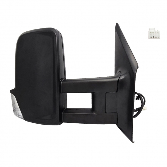 Accéder à la pièce Rétroviseur manuel droit, convexe, avec feu clignotant (2 broches) (Bras moyen)