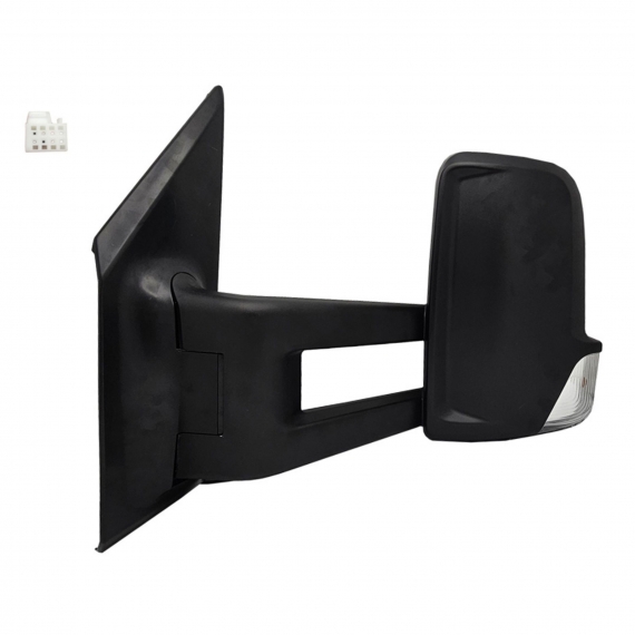 Accéder à la pièce Rétroviseur manuel gauche, convexe, avec feu clignotant (2 broches) (Bras moyen)