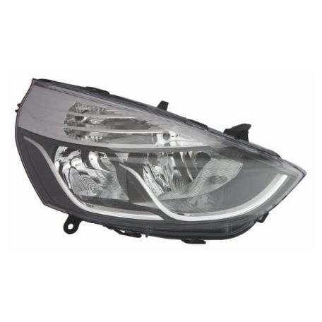 Accéder à la pièce Phare électrique droit, noir et chrome, H1+H7 (Moteur)