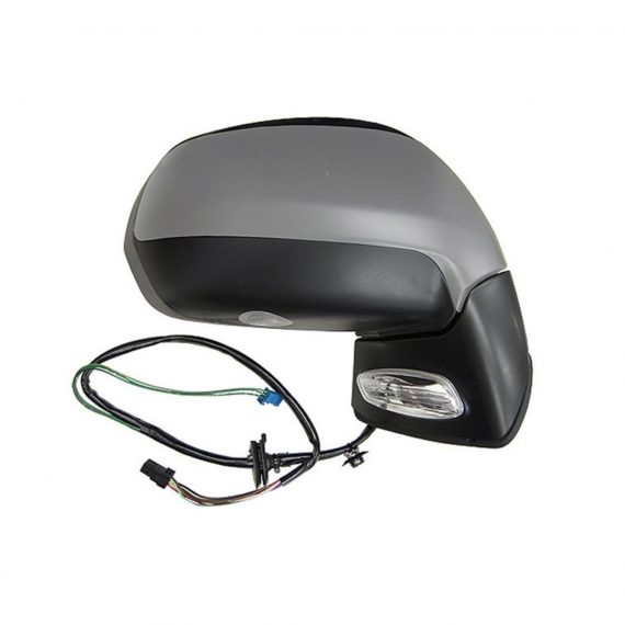 Rétroviseur électrique droit, apprêté, convexe, chauffant, avec feu clignotant, sonde, courtoisie (9 broches)