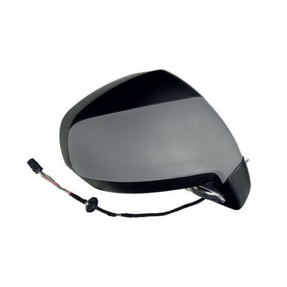 Rétroviseur électrique droit, apprêté, convexe, chauffant, rabattable, avec feu clignotant, sonde, courtoisie (11 broches)