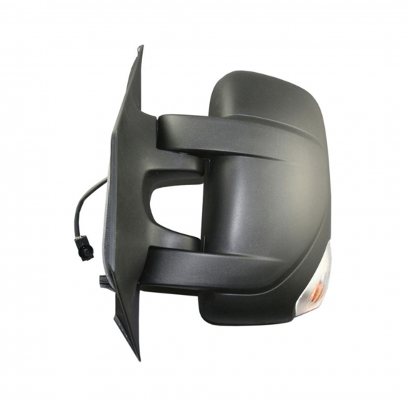 Rétroviseur électrique gauche, convexe, chauffant, avec feu clignotant (7 broches) (Bras court)