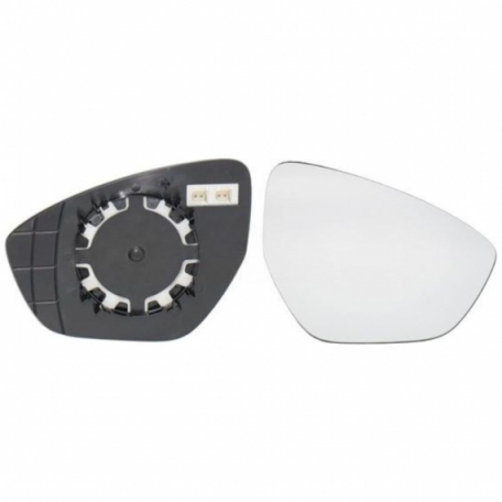 Accéder à la pièce Glace + support rétroviseur droit, convexe, chauffant (2 broches)