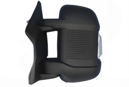 Accéder à la pièce Rétroviseur électrique gauche, convexe, chauffant, avec indicateur, gravé, capteur, avertisseur d'angle mort et rabattable électriquement. Bras court